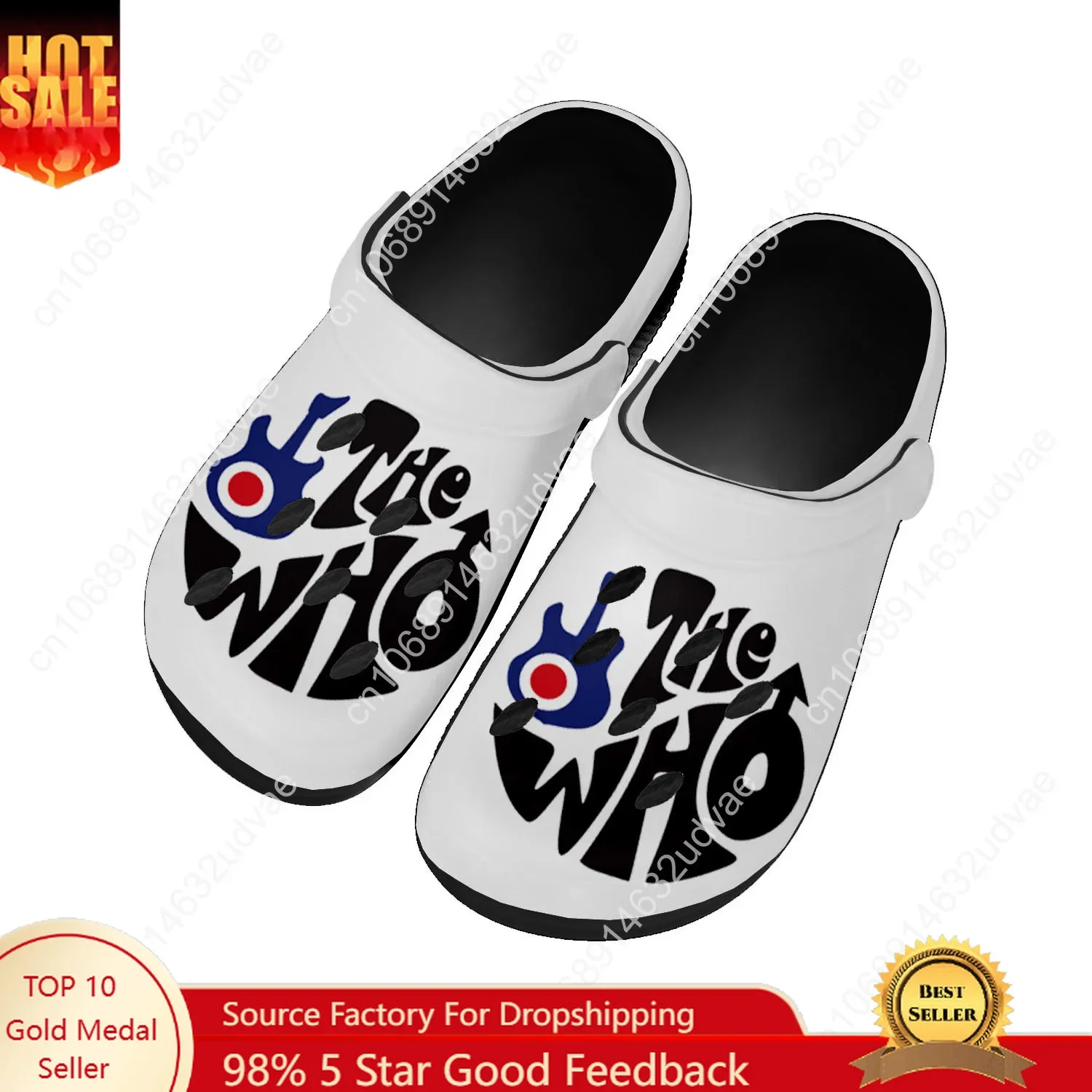 

The Who Water Shoes Mens Womens Comfortable Fashion Home Garden Clogs Customizd Sandals Beach Breathable Hole Slippers