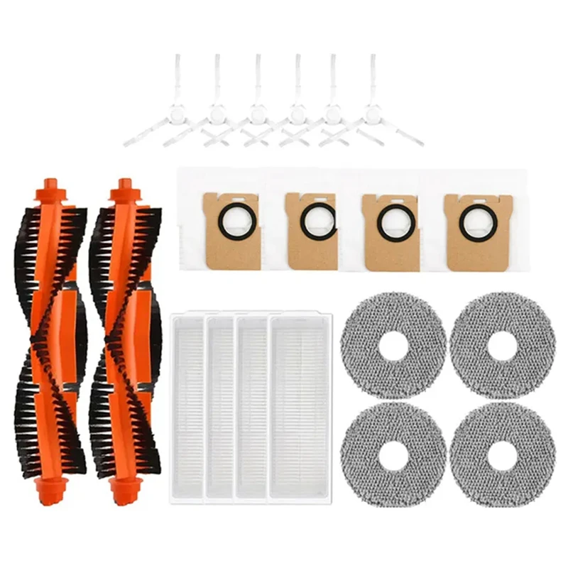 Peças sobressalentes para Xiaomi Mijia, Mop Cloth, Dust Bag, Filtro Hepa, Escova principal, M30 Pro, C107