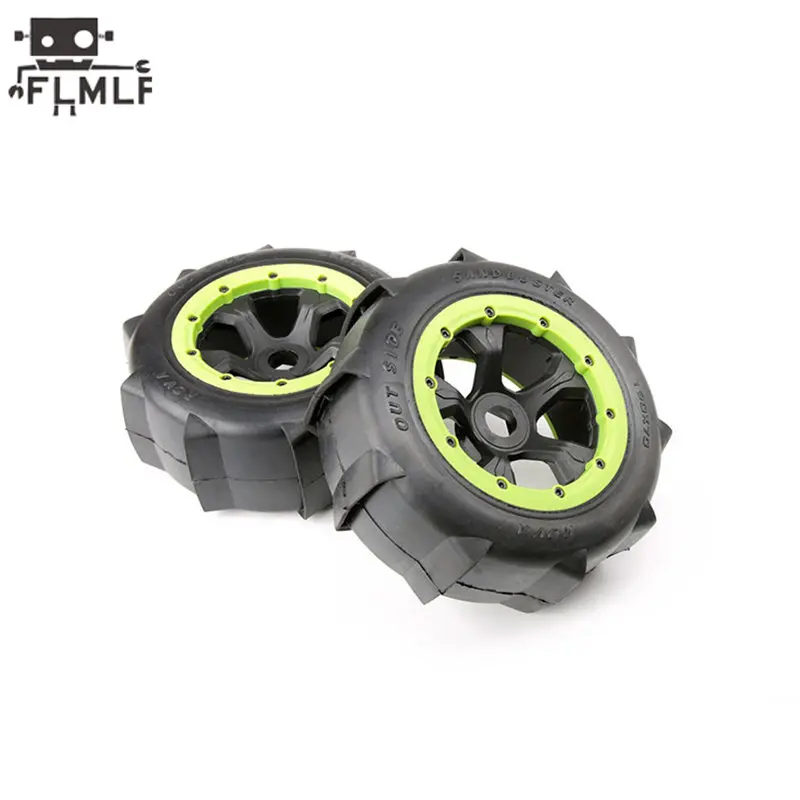 

1/5 Rc Car Rear or Front Tyre Desert Wheel Tire Assembly Kit for 1/5 HPI ROFUN BAHA ROVAN KM BAJA 5T 5SC Truck Parts