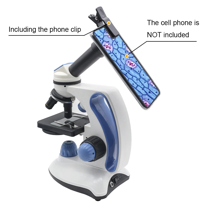 40X-2000X Biological Microscope Upper and Lower LED Handheld Illuminated Microscope Can be used with Electronic Eyepieces For La