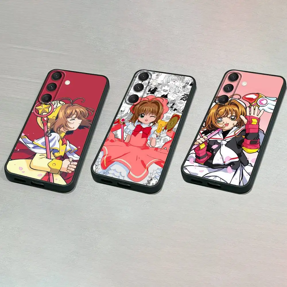 

C-Cardcaptor S-Sakura Phone Case For Samsung S25,S24,S23,S22,S21,S20,S10,Ultra,Plus,Lite,FE,Soft Silicone Black Cover
