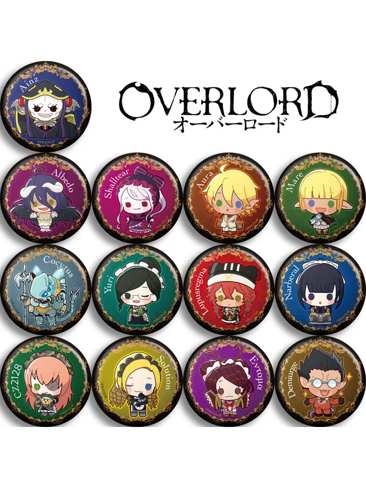 

Металлические значки OVERLORD 58 мм spilla брошь