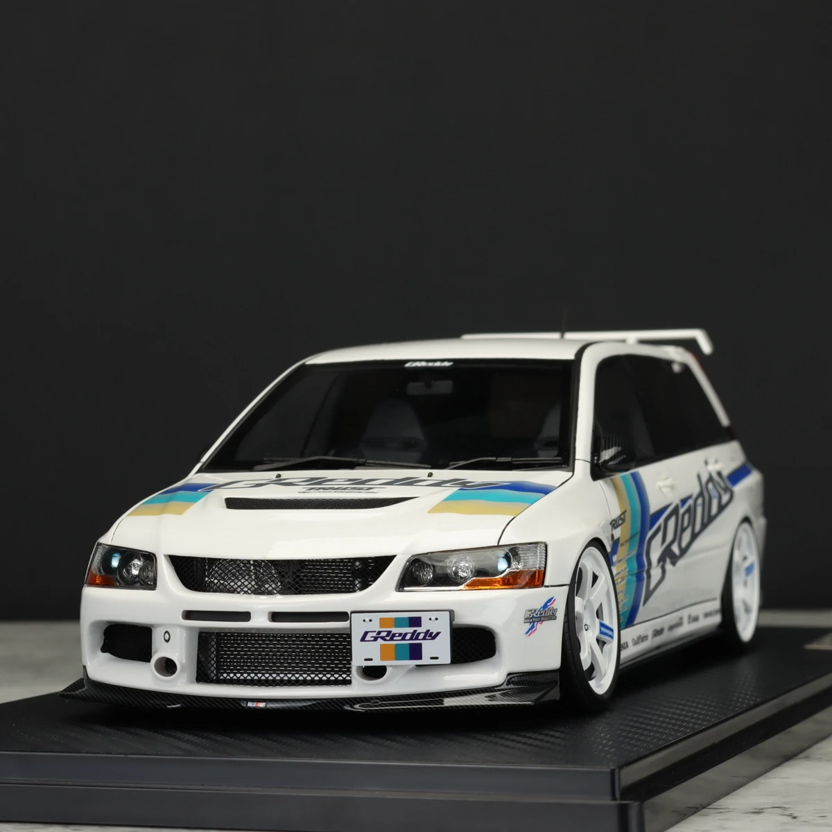 IG 1:18 EVO 9 Wagon CT9W GReddy JDM Simulation Limited Edition Resin Metal Static Car Model Toy Gift