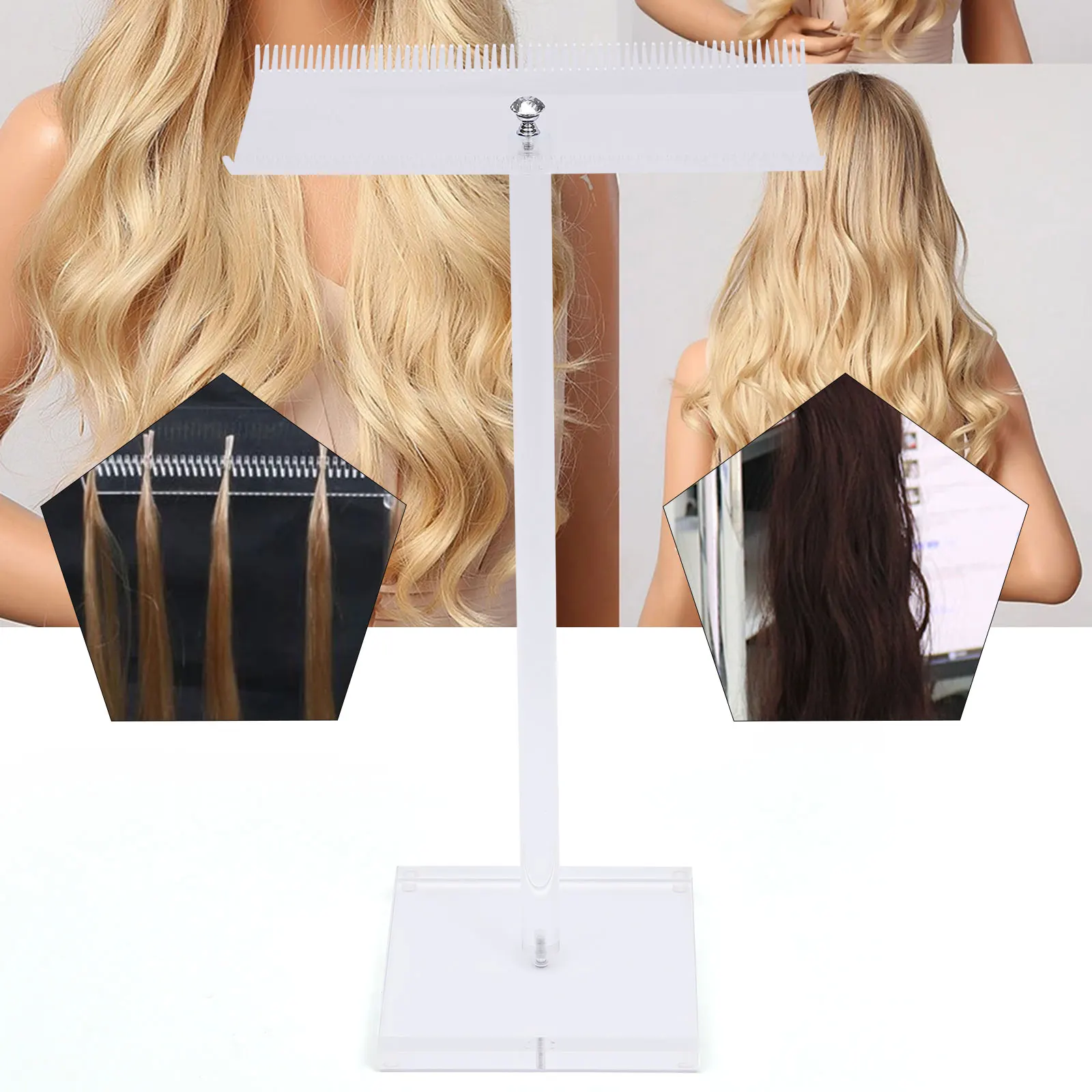 Acryl Haar Perücken Verlängerung Schuss halter Display Webst änder Rack für Friseursalon