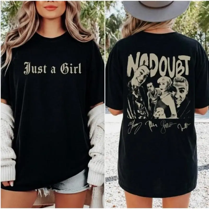 No Doubt Just A Girl Shirt Vintage Band Tee Gwen Stefani Graphic T-Shirt Unisex