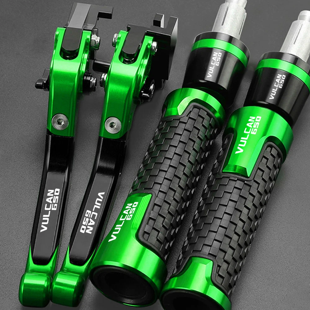 

Motorcycle CNC Brake Clutch Levers Handlebar grips For Kawasaki Vulcan S 650 vulcan s650 2015 2016 2017 2018 2019 2020 2021 2022