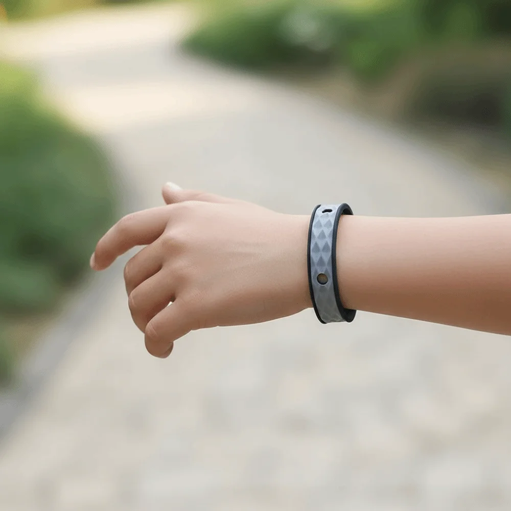 Silicone Anti Static Bracelet Waterproof Adjustable Static Eliminator Bracelet Wireless Rhombic Anti-Static Bracelet Car
