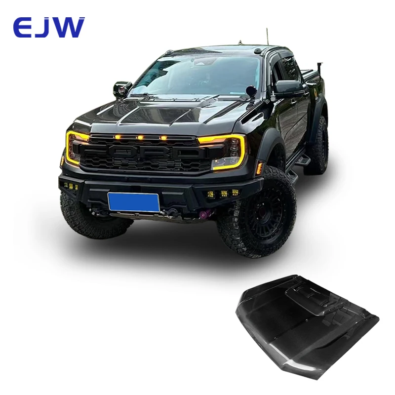 2021+ غطاء محرك Ford Bronco محدد عالي الجودة من ألياف الكربون المعدلة بحالة جديدة