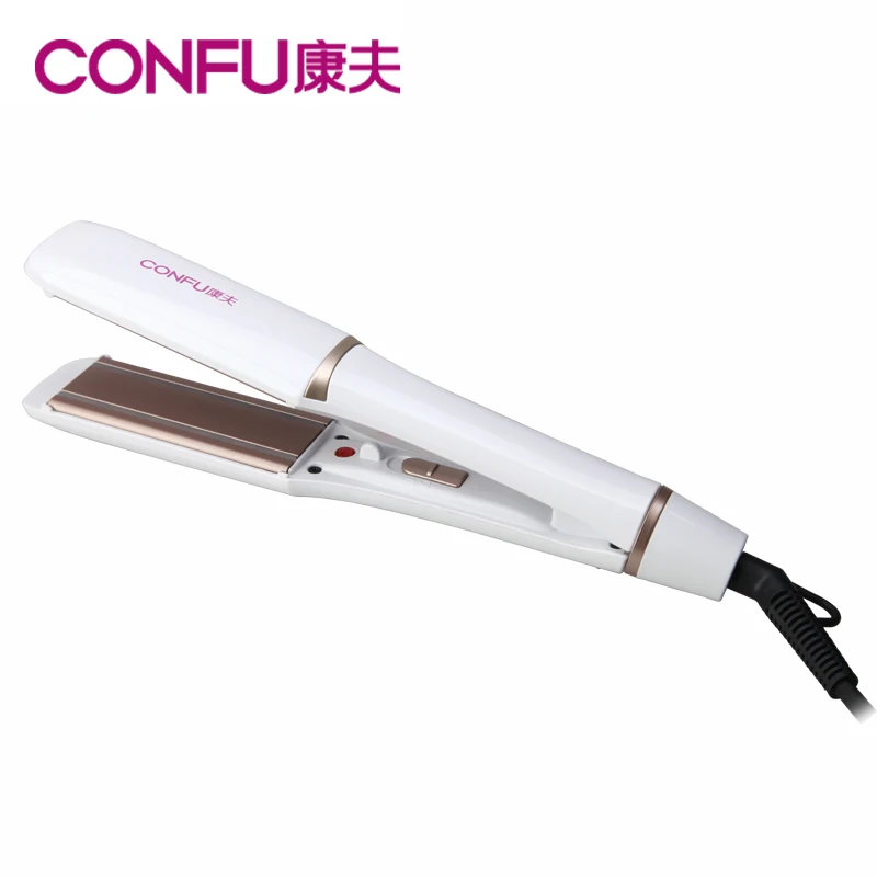 Smart Library CONFU LED Display Ceramic Flat Iron Infrared Brazilian Hair Straightener With Electric Power Source For
