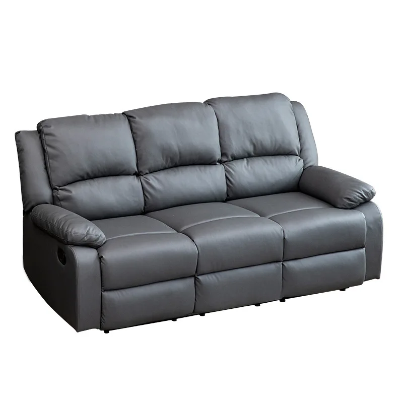 Multifunctional reclining small apartment manual reclining function sofa, set of living room combination sofa