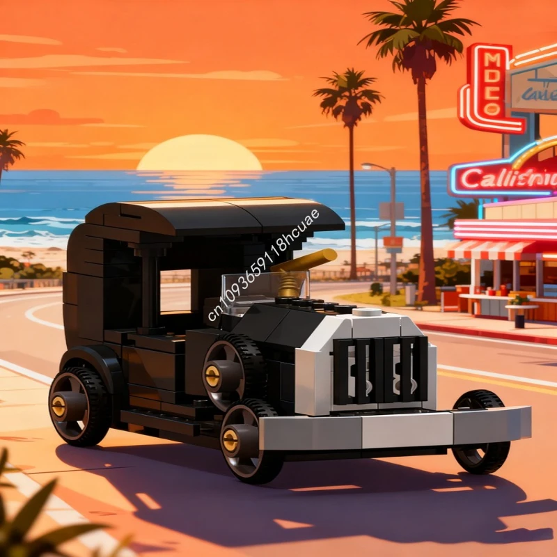 

128pcs MOC Wacky Races Soap Box 7 Carsed Model Building Blocks Construction Christmas Gift DIY Creative Idea Brick Toys Birthday