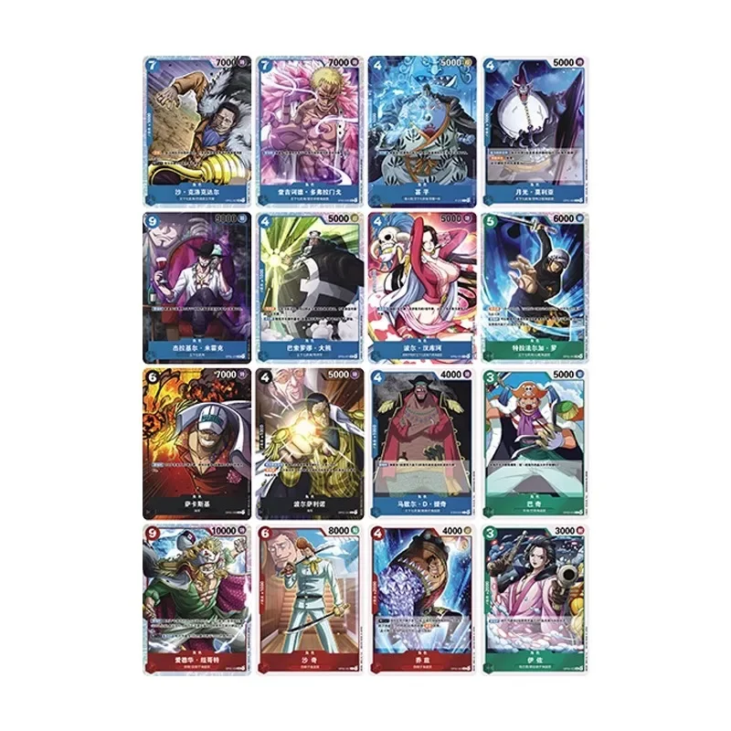 DIY OPCG ONE PIECE Monkey D. Luffy 1th 16PCS/Set Two Types of Flashes Anime Peripheral Game Collection Card Holiday Gift