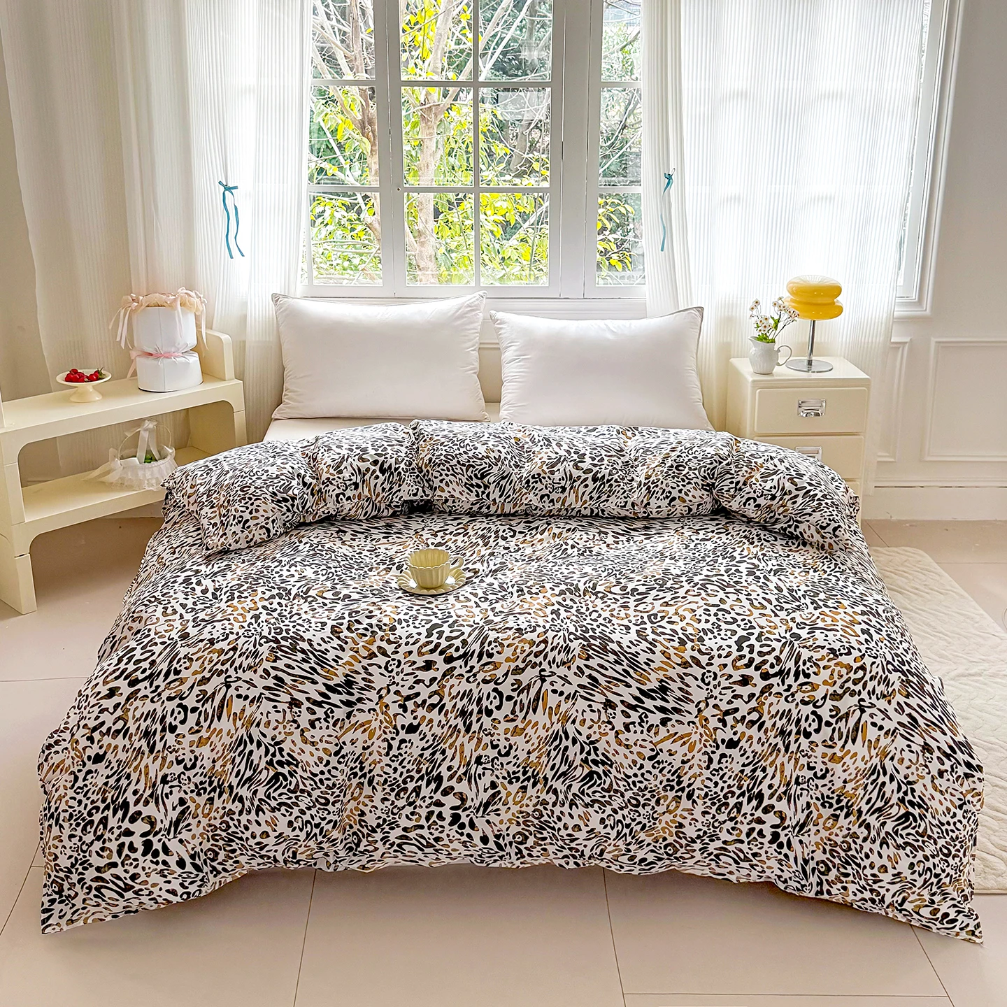 Leopard Printed Duvet Cover Fashion Style funda nórdica Single/Full/Queen/King Skin-friendly funda nordica 150 cama Quilt Covers