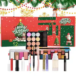 12pcs face makeup kit Christmas Advent Calendar Box Makeup Set  Makeup Gift Box Cosmetics Set Christmas Countdown Calendar