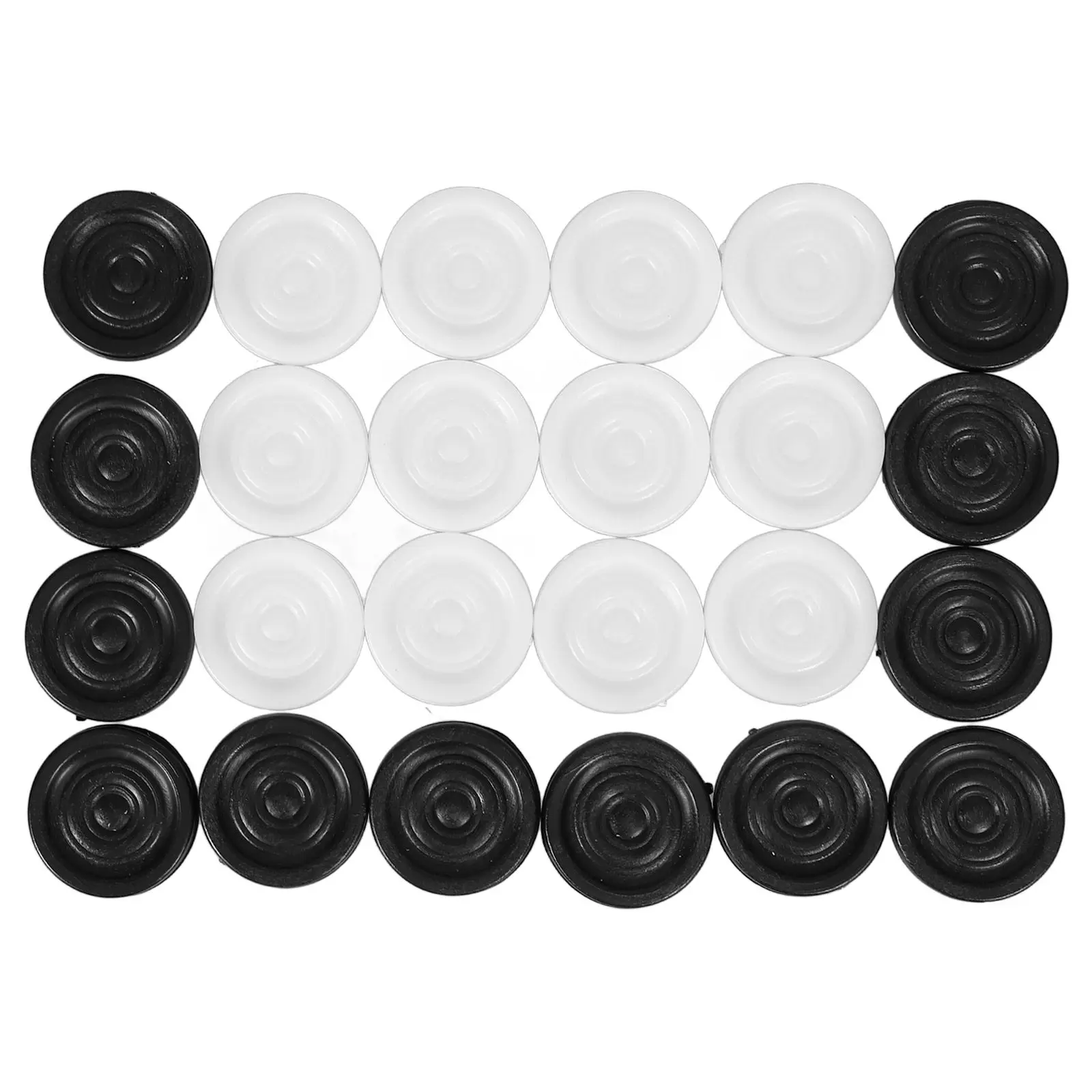 1Set Professional Textured Plastic Checkers Pieces for Board Games Easy Carry Compact Lightweight Replacement Chess Accessories