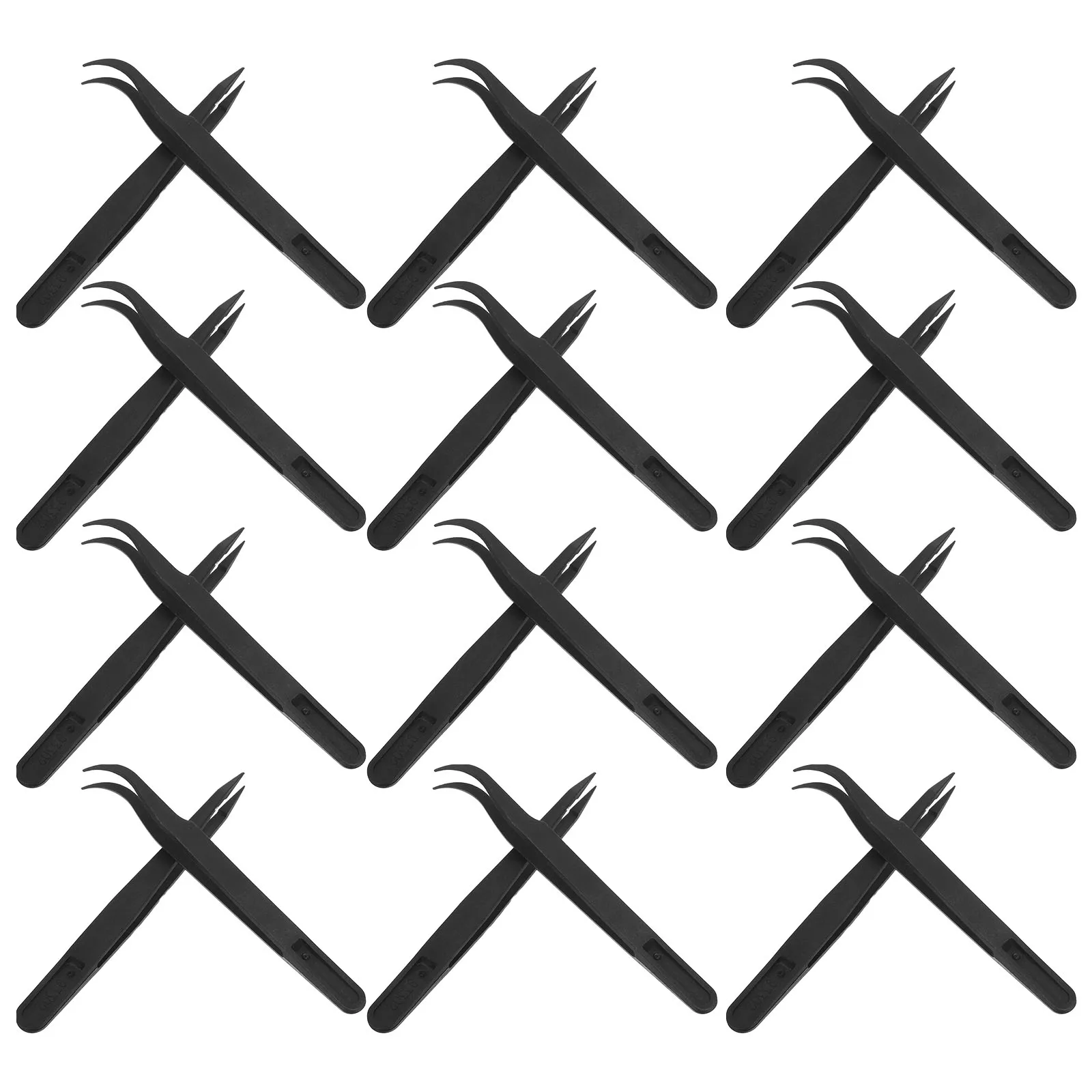 

36 Pcs Laboratory Tweezers Long for Plants Plastic Handy Forceps Tool Watch Repair Straight Fish Bone