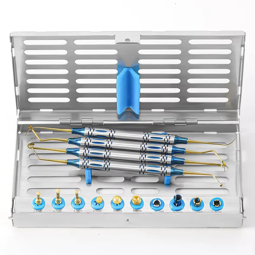 

1set Dental Sinus Lifting Elevation Kit Implant Drills Stoppers Periosteal Separator Plant External Lifting Drill Surgical Tools