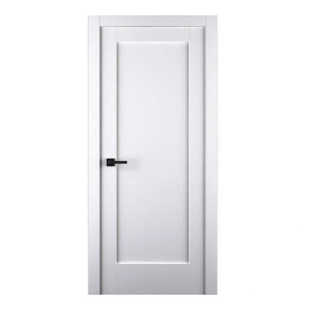 Shaker style White painted Bedroom Single Doors Interior solid wood Doors