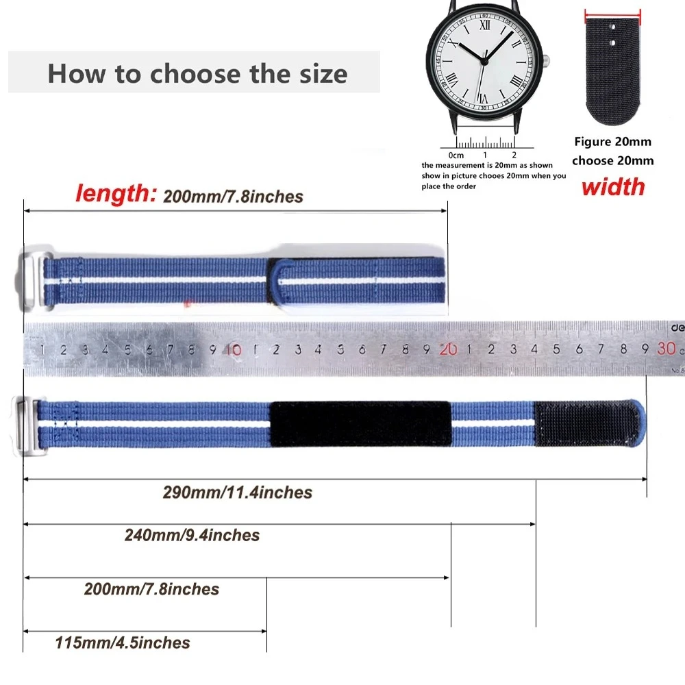 Nylon Strap for Tudor Military Sport Wrist Band for Seiko 20mm 22mm Canvas Watch Band for Omega Men Women Replacement Bracelet image 6