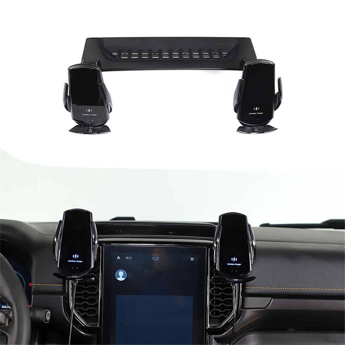 Phone Holder for 2023 2024 Car Dashboard Phone Mount Support Wireless Charging Bracket Accessories