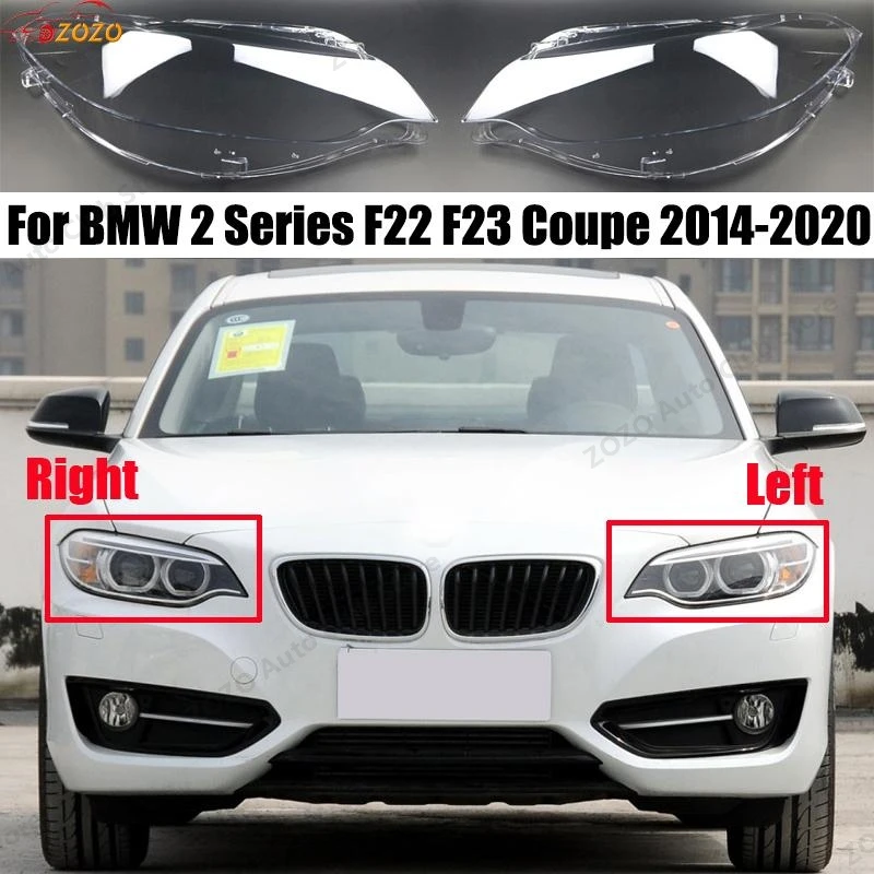 

Для BMW 2 серии F22 F23 218i 220d 225i 228i 230i M235i M240i 2014-2020 крышка объектива фар автомобиля аксессуары крышка лампы