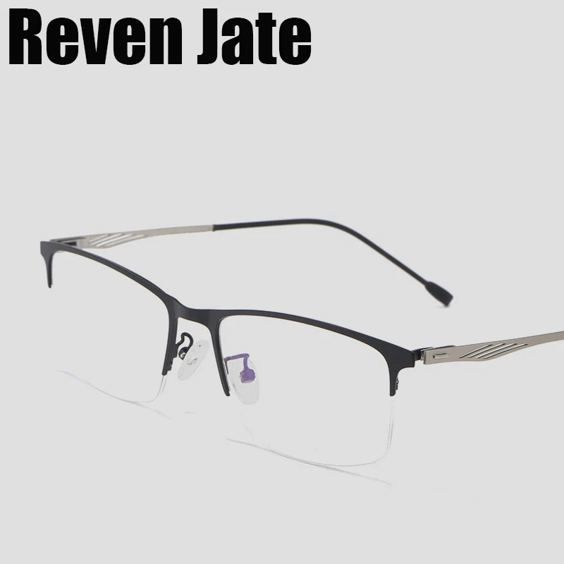 Reven Jate P8836 Optical Glasses Alloy Frame Prescription Eyeglasses Rx Men or Women Glasses for Male Female Eyewear