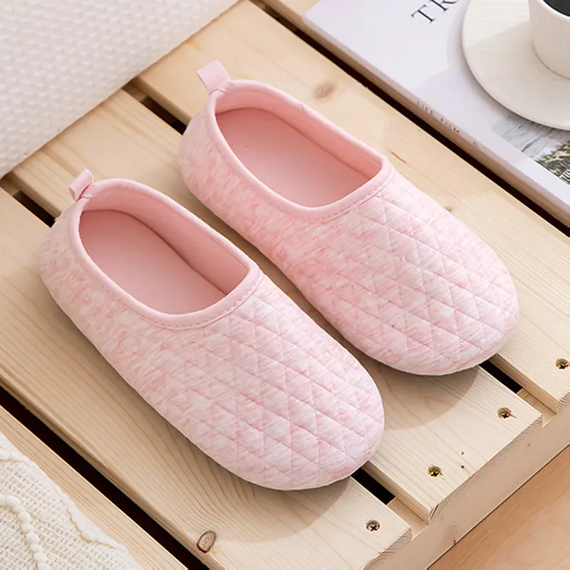 Spring Japanese Indoor Female Shoes for Pregnant Women Soft Bottom Non-Slip Summer Thin Mute Cotton Floor Slippers