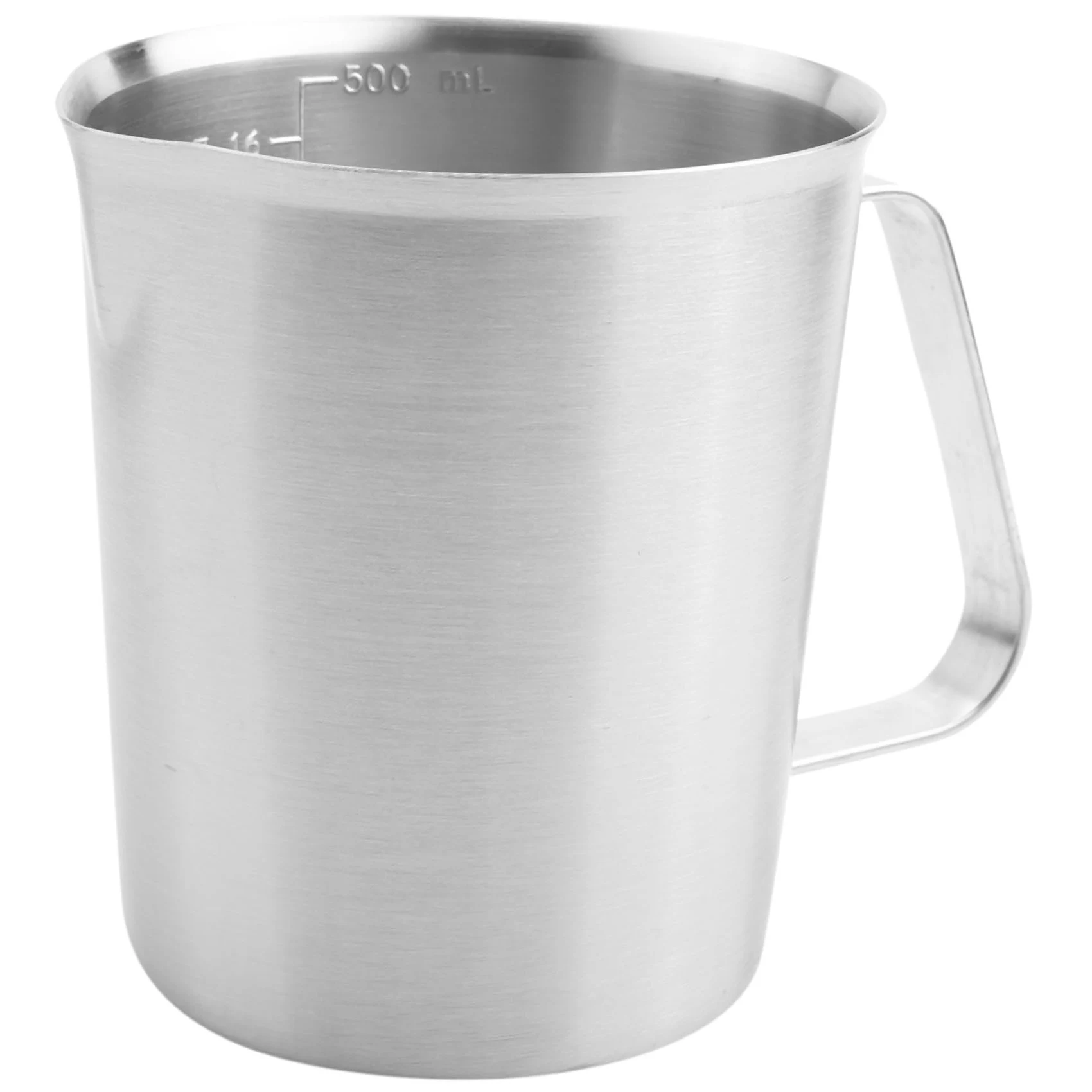 Taza medidora de acero inoxidable, herramientas de mezcla de resina, jarra de cocina graduada de precisión, boquilla para hornear, 500ml