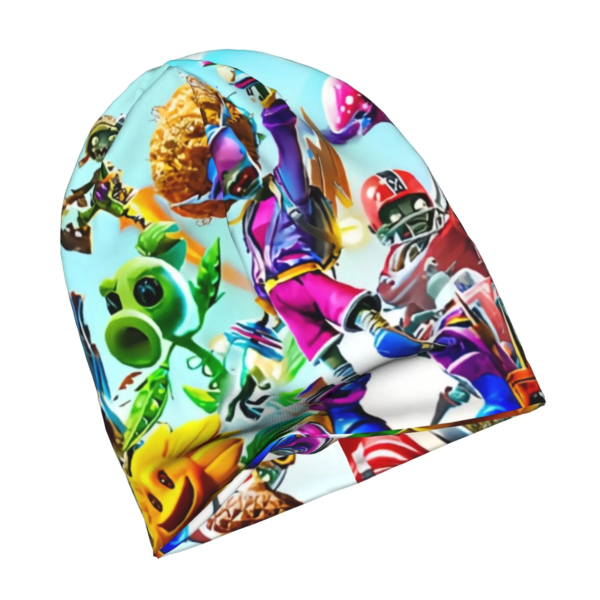 P-Plants vs. Z-Zombies Skullies Beanies Caps Unisex Winter Warm Knitted Hat Men Women Street Adult  Bonnet Hats Outdoor Ski Cap