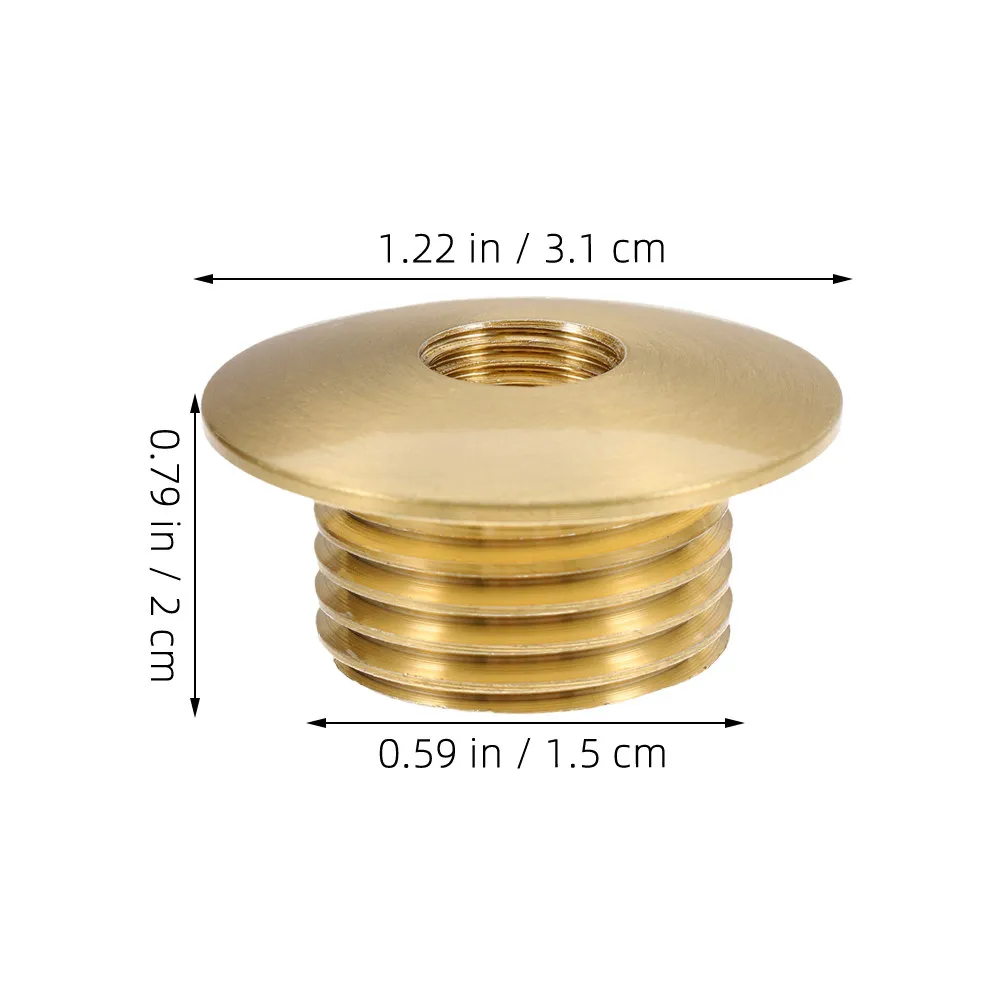 4Pcs Lamp Holder Thread Adapter Metal Lampshade Screw Caps Secure Fit Lamp Nut Fittings M10 Lighting Fixture Hardware