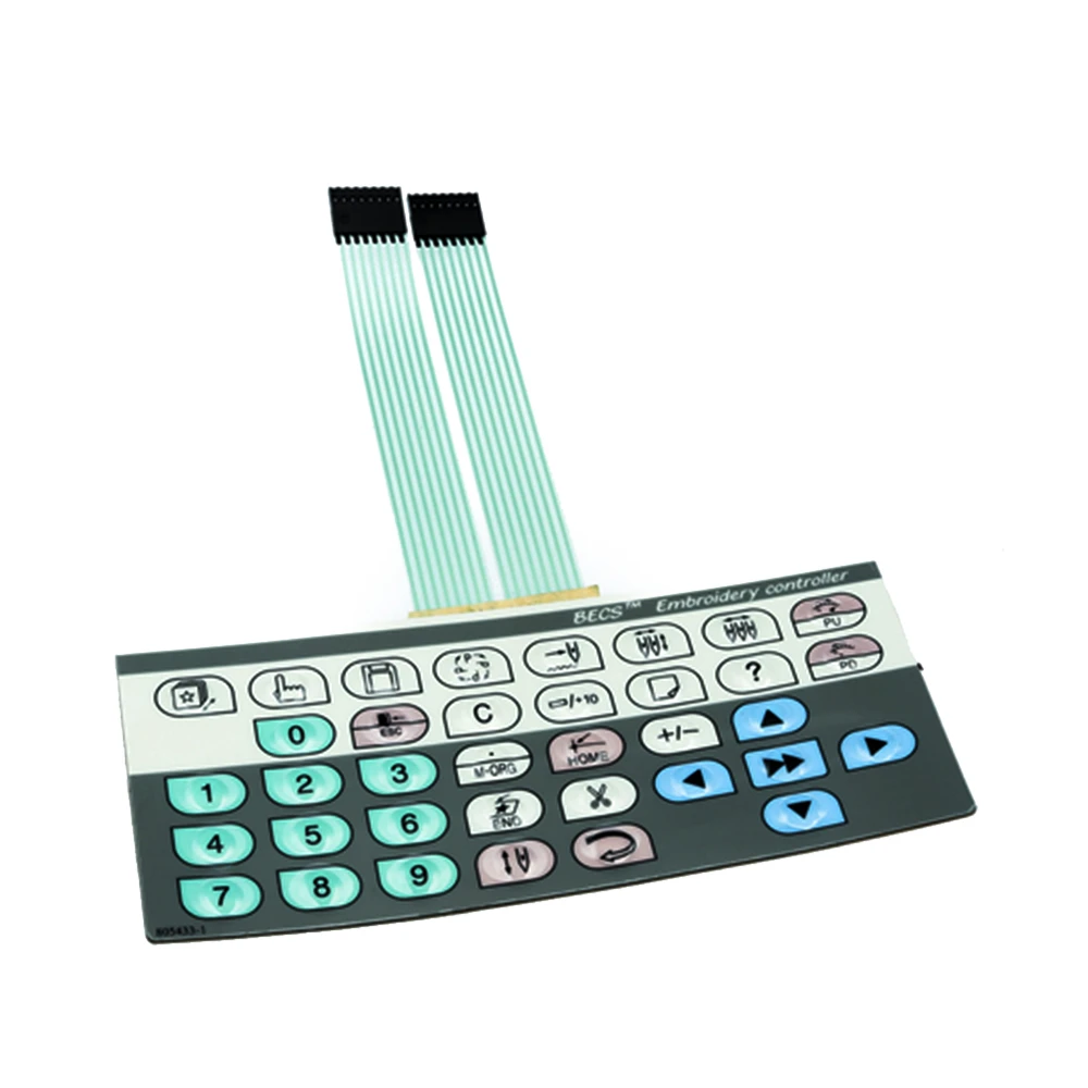 Computer Embroidery Machine Operating Head Key Film 28 Type Key Film Mask Button