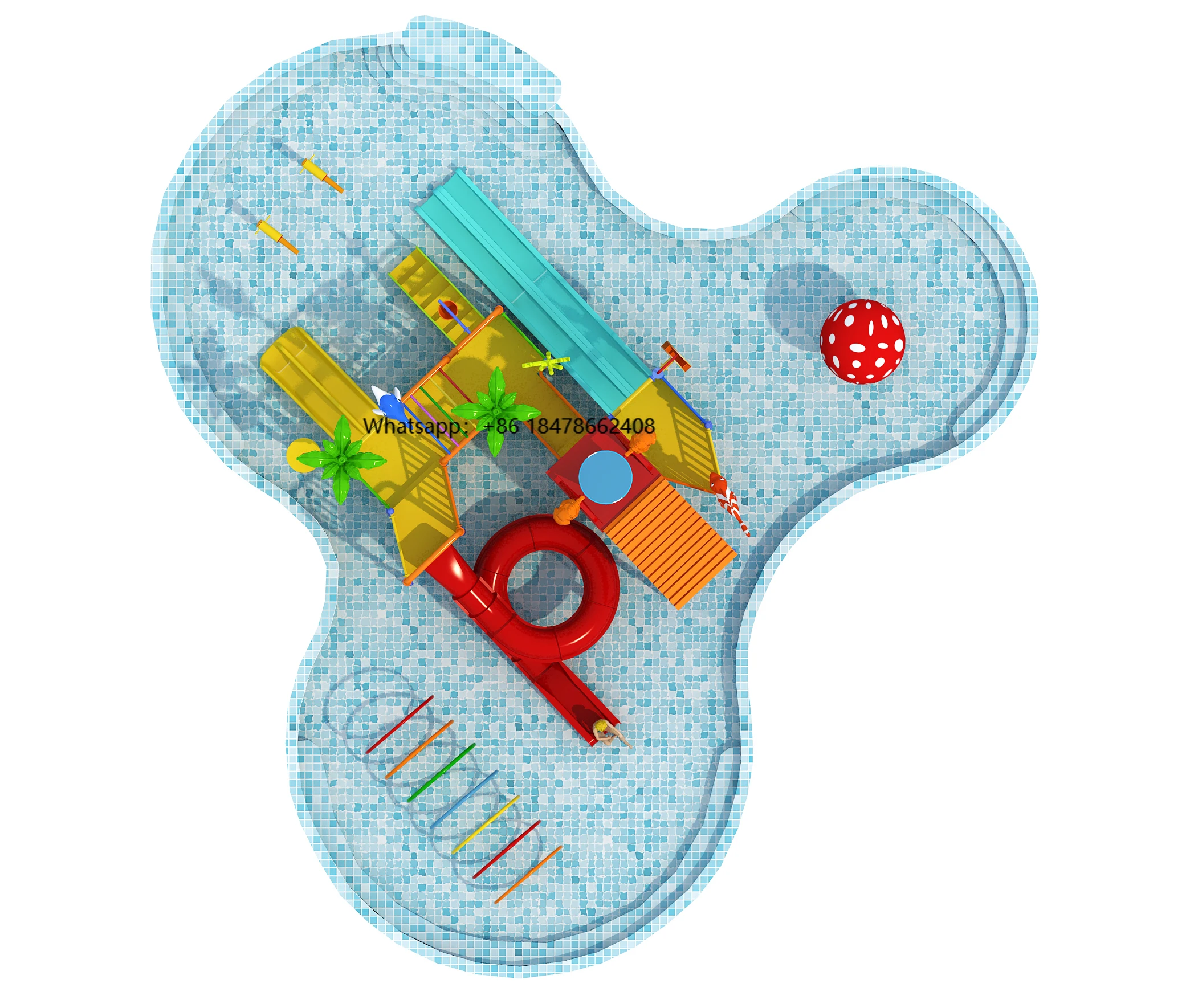 

Commercial Outdoor Water Park Slide Fiberglass Material Safe Design Customizable Color & Size for Amusement Parks