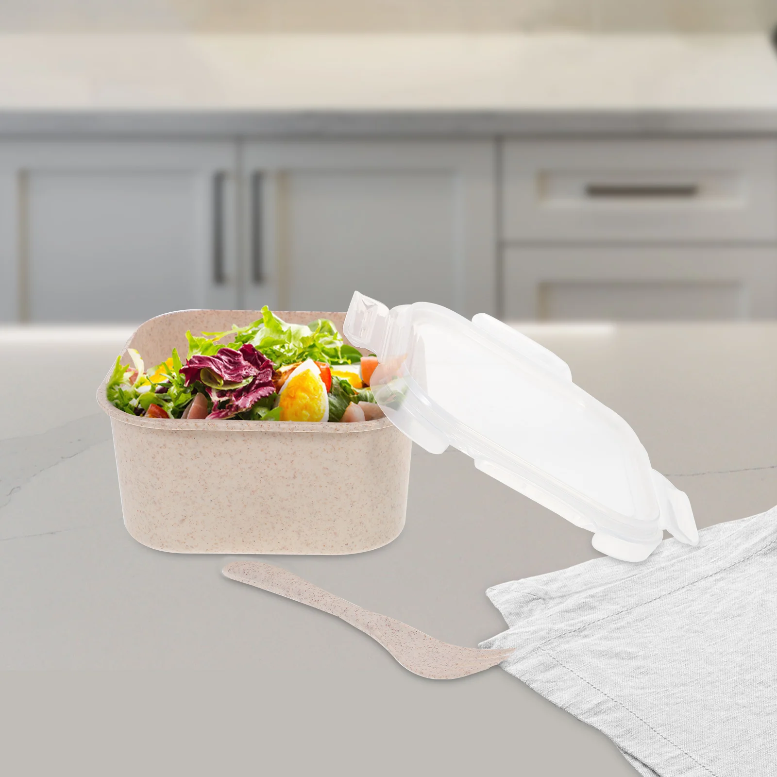 

2pcs Large Fruit Storage Containers For Food Salad Containers Lids for Veggie Pizza Soup Freezer Keep Fresh Storage Boxes