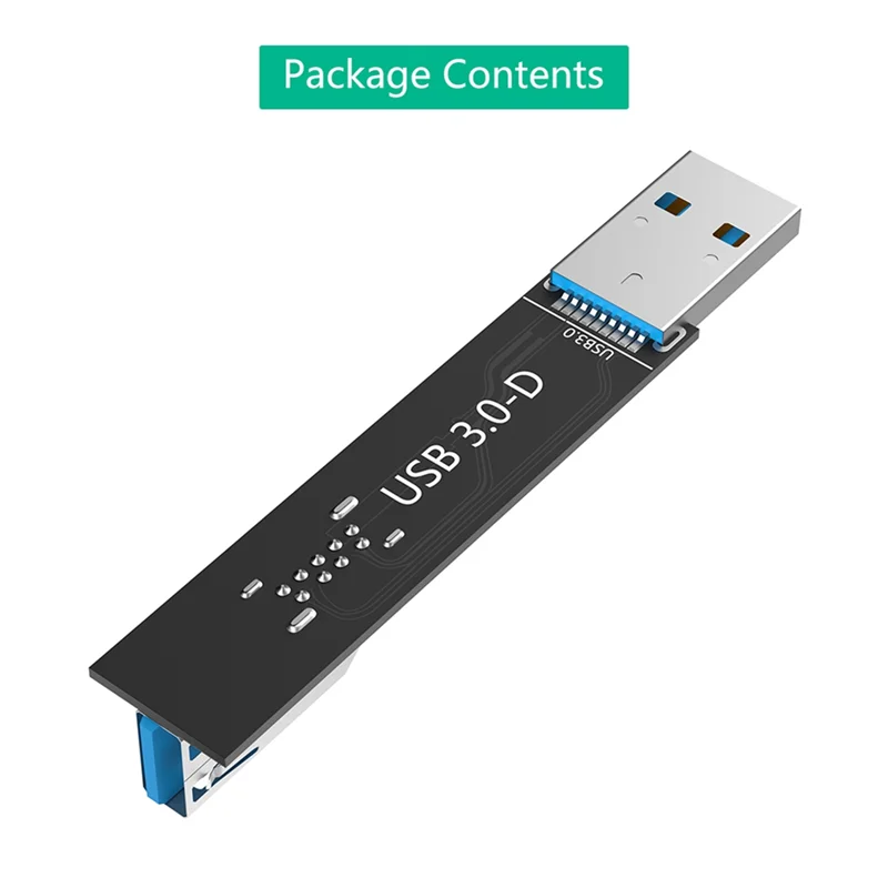 Novo! Adaptador de cartão USB 3.0 9Pin macho para fêmea para PC laptop