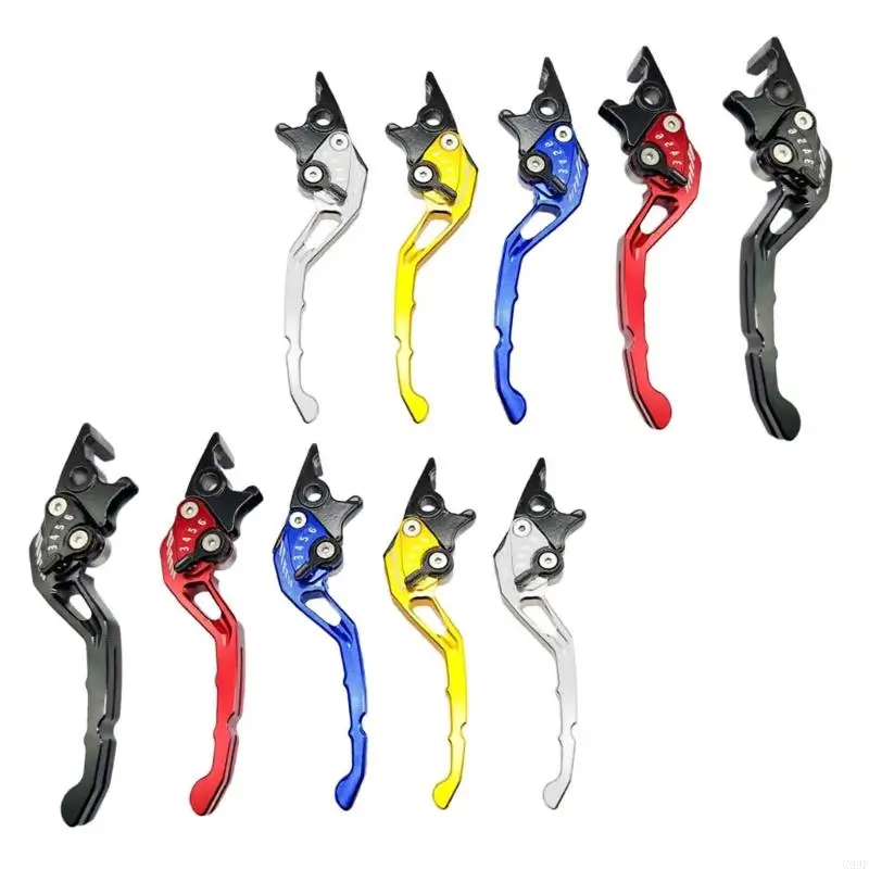 G99F Vibrant Color Option Motorcycle Brake Handle Lever For Long Distance Riding 2pcs