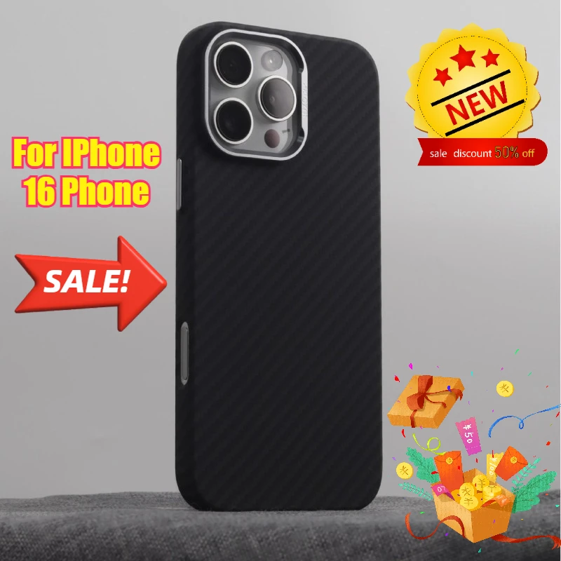Magnetic Applicable For IPhone 16 Phone Case with Embossed Design Full-wrapped Protective Cover