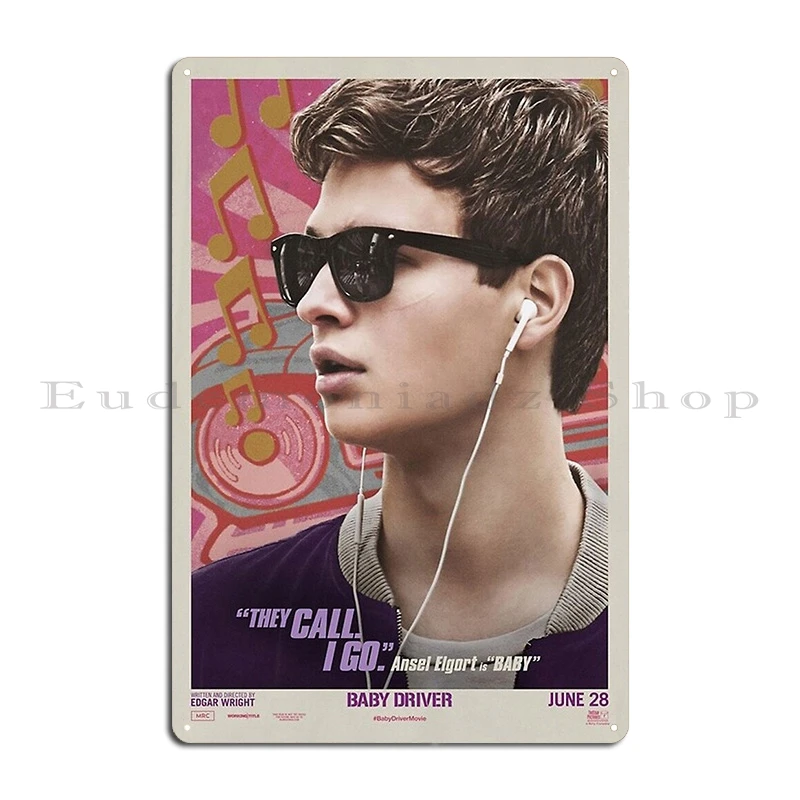 ملصق فيلم بديل لسائق الأطفال (2017) ملصق عمل مظهر مذهل عتيق ذو طابع معدني للنادي ديكور جدران ملصق تسجيل القصدير