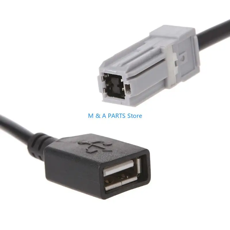 U1JF Car Aux o Media Wire To USB Adapter Conector For for EZ