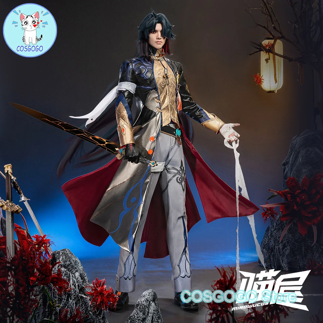 COSGOGO Game Honkai Star Rail Blade Cosplay New Cos Casual Wear Men Doujin Blade Swordsman Costume Suits Birthday Gifts