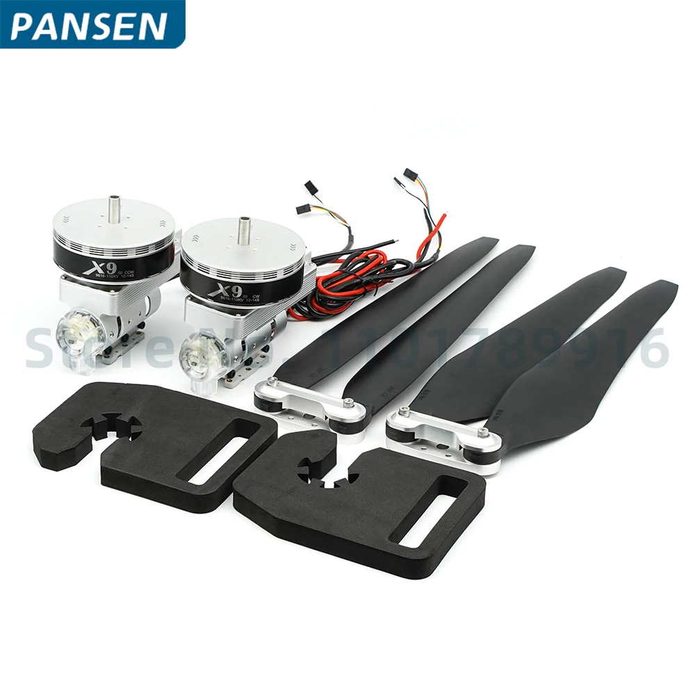 Original Hobbywing X9 14S FOC Integrated Motor Power System With 34inch 3411 Propeller for 40mm Agricultural Drones