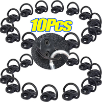 Net Fixing Hooks Ring Buckle Suspended Flat Fix Kit Car Boot Base Fixing Ring Luggage Floor Car Storage Fix Accessories 1-10pcs