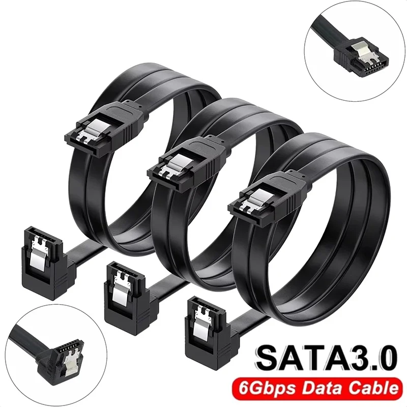Gerades und gebogenes HDD-SSD-Kabel, SATA-III-Kabel, 90-Grad-Winkelkabel für Laptop-CD-Laufwerk, SATA-Kabel für PC-Laptop-CD-Laufwerk