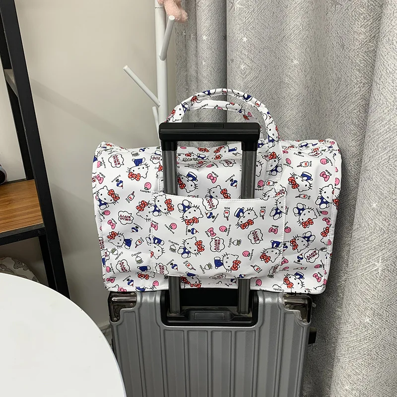 Caliente Sanrio Diagonal Span bolso de hombro de viaje Kawaii Hello Kitty dibujos animados lindo bolso de estudiante bolsa de equipaje de moda nuevo estilo Kit