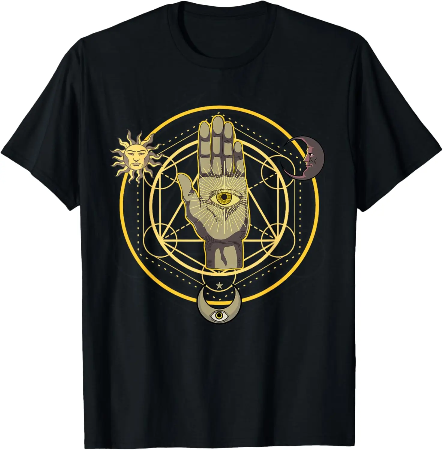 All Seeing Eye Mystic Blackcraft Occult Dark Magic Gift T-Shirt