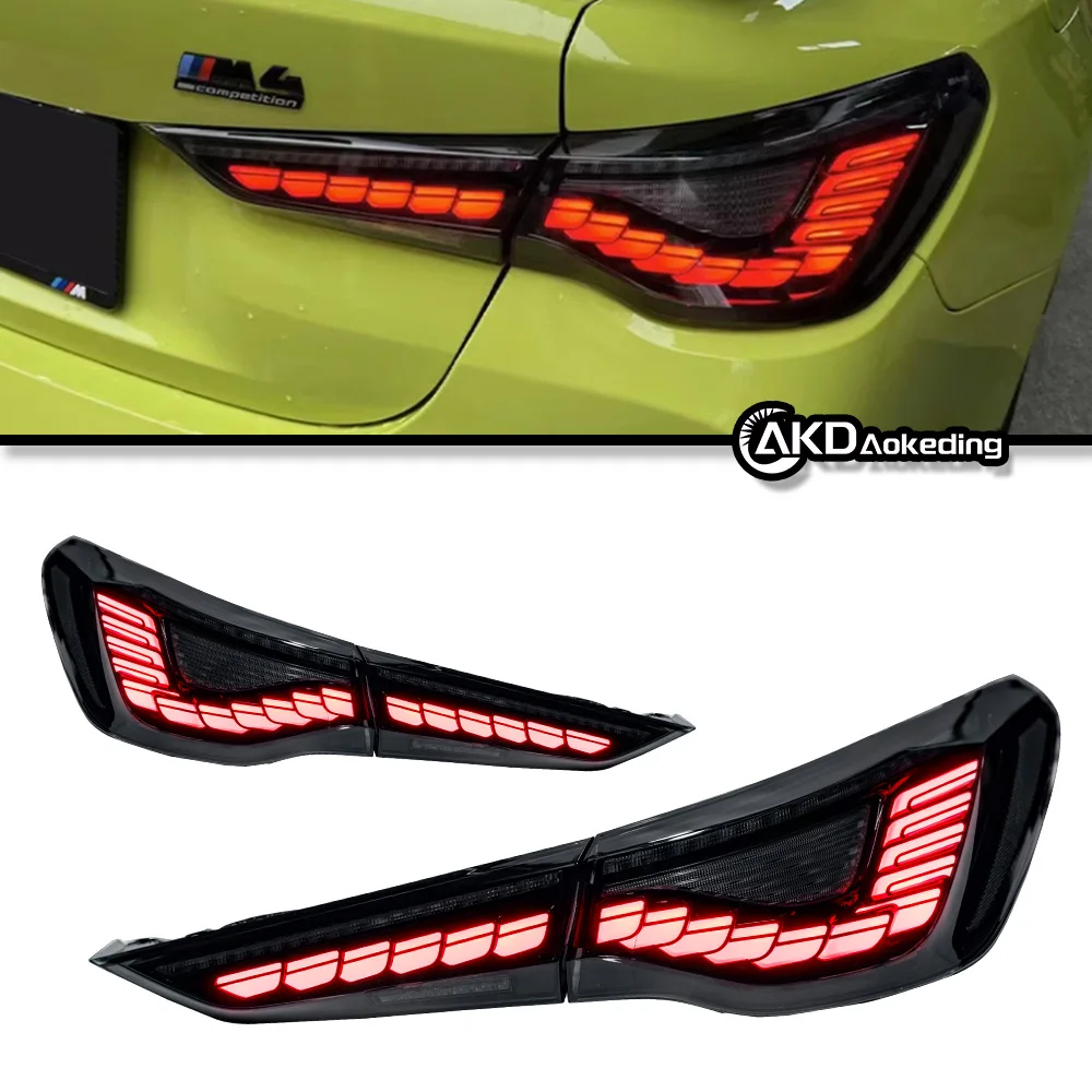 Auto Parts For BMW 4 Series G22 Taillight 2021-2023 latest GTS OLED Style LED DRL Brake reversing light Car Accesorios Modified