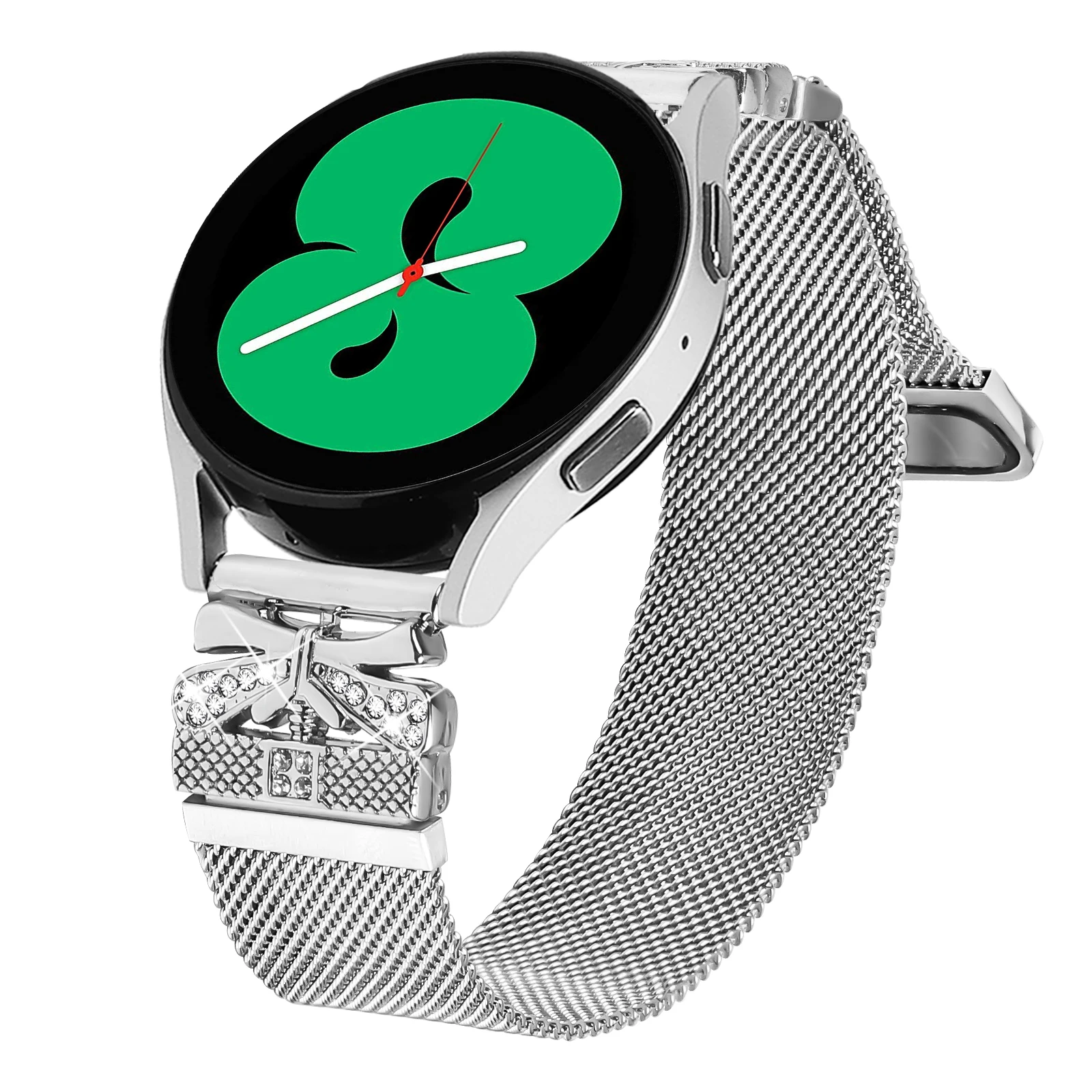 Ремешок из нержавеющей стали Milan 20 мм для Samsung Galaxy Watch 7/6/5/4 44/40 мм, универсальный ремешок-браслет для часов Huawei GT 2-2e-pro