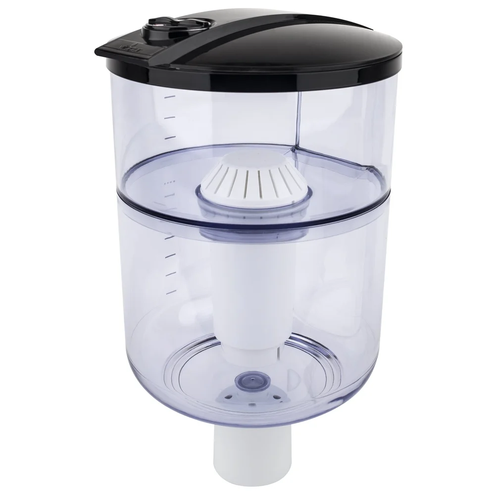 Sistema de garrafa de filtragem de água, dispensador de carga superior, certificado NSF, filtro multiestágio, sem BPA, indicador manual, capacidade de 800L