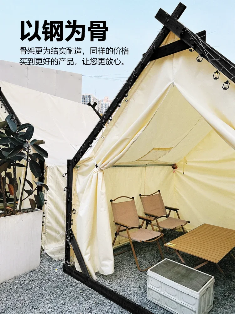 Outdoor camping Star tent camp Internet celebrity triangle scenic B & B