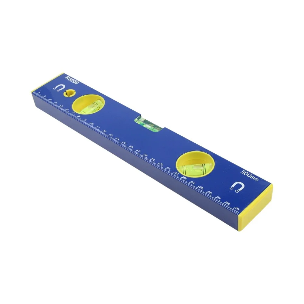 For DIY Projects Blue Magnetic Level Magnetic Level Aluminum Ruler Strong Magnetic Side Clear Measurement Markings
