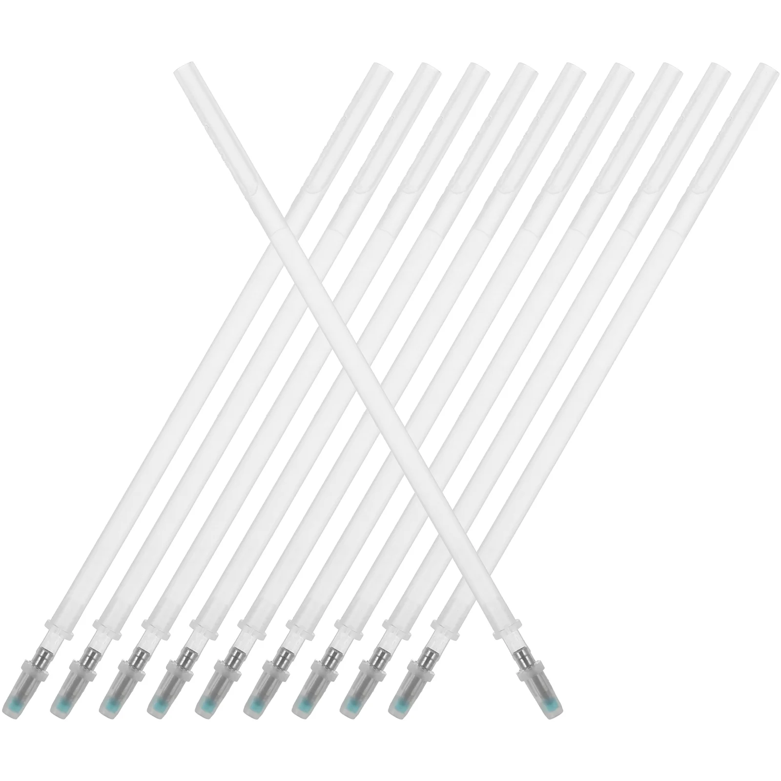 10 Pcs Invisible Refill Gel Ink Pens Glitter Refills Blue Plastic Shoe Factory Quill